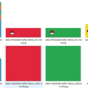 Arquivo Digital ETIQUETA ESCOLAR  POKEMON NIÑO 01