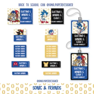Arquivo Digital ETIQUETA ESCOLAR  SONIC 01