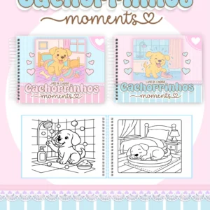 Arquivo Digital LIVRO DE COLORIR CACHORRINHOS MOMENTS 01