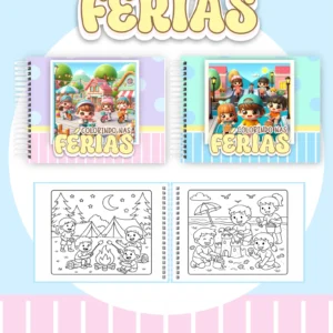 Arquivo Digital LIVRO DE COLORIR COLORINDO NAS FÉRIAS 01