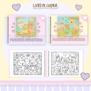 Arquivo Digital LIVRO DE COLORIR FLORESTA ENCANTADA 01