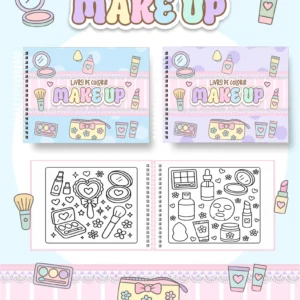 Arquivo Digital LIVRO DE COLORIR MAKE UP 01