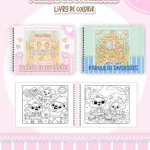 Arquivo Digital LIVRO DE COLORIR PARQUE DE DIVERSÕES 01