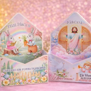 Arquivo Digital KIT DE PÁSCOA CAIXA ENVELOPE MINI 01
