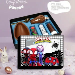 Arquivo Digital KIT DE PÁSCOA MINI CONFEITEIRO HOMEM ARANHA 01