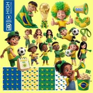 Arquivo Digital KIT ILUSTRAÇÕES COPA DO MUNDO 2026 01