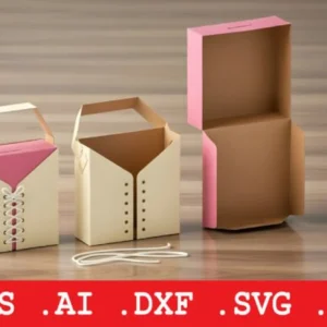 Arquivo Digital CAIXAS DE PRESENTE COM AMARRAÇÃO EM ESPARTILHO 01