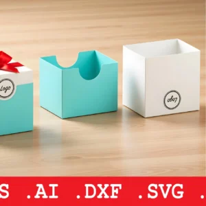 Arquivo Digital CAIXAS DE PRESENTE QUADRADA COM ABERTURA PARA FITA 01