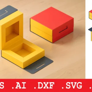 Arquivo Digital CAIXAS QUADRADA DOBRÁVEL COM DOBRADIÇA E FECHADURA 01