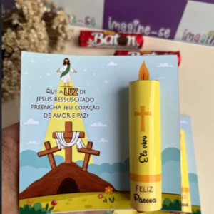 Arquivo Digital KIT DE PÁSCOA CARTÃO + ADESIVO VELA PARA BATON 01