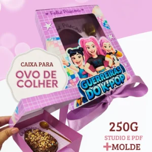 Arquivo Digital KIT DE PÁSCOA OVO DE COLHER - GUERREIRAS DO K-POP 01