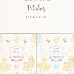 Arquivo Digital KIT ILUSTRAÇÕES PATINHOS 01