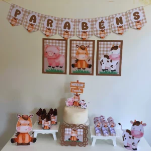 Arquivo Digital KIT SÓ UM BOLINHO - FAZENDINHA 01