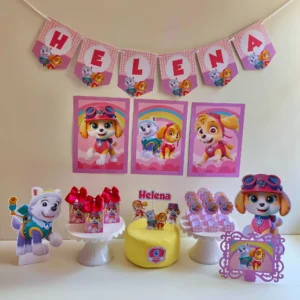 Arquivo Digital KIT SÓ UM BOLINHO - PATRULHA CANINA MENINA 01