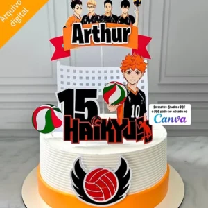 Arquivo Digital TOPO DE BOLO ANIME VOLEI 01