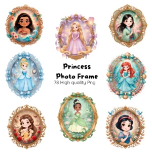 Arquivo Digital KIT ILUSTRAÇÕES PRINCESAS 01