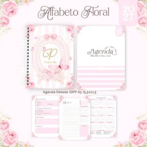 Arquivo Digital AGENDA ALFABETO FLORAL 02 - 2027 E PERMANENTE