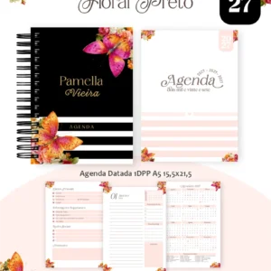 Arquivo Digital AGENDA FLORAL PRETO 01 - 2027 E PERMANENTE