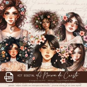 Arquivo Digital KIT ILUSTRAÇÕES A NOIVA DE CRISTO 01