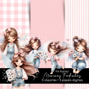 Arquivo Digital KIT ILUSTRAÇÕES FADINHAS 01