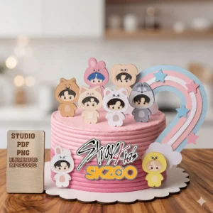 Arquivo Digital TOPO DE BOLO STRAY KIDS SKZOO 01