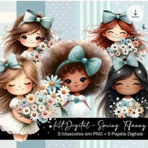 Arquivo Digital KIT ILUSTRAÇÕES SPRING TIFFANY 01