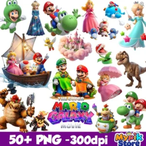 Arquivo Digital KIT ILUSTRAÇÕES SUPER MARIO GALAXY 01