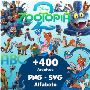 Arquivo Digital KIT ILUSTRAÇÕES ZOOTOPIA 01