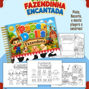 Arquivo Digital LIVRO DE COLORIR FAZENDINHA MENINO 01