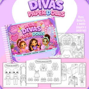 Arquivo Digital LIVRO DE COLORIR MINI DIVAS 01